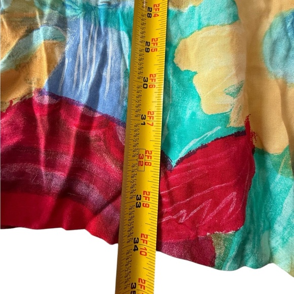 Vintage Sea Suns Petite Skirt Made in USA – Abstract Floral - Picture 7 of 7